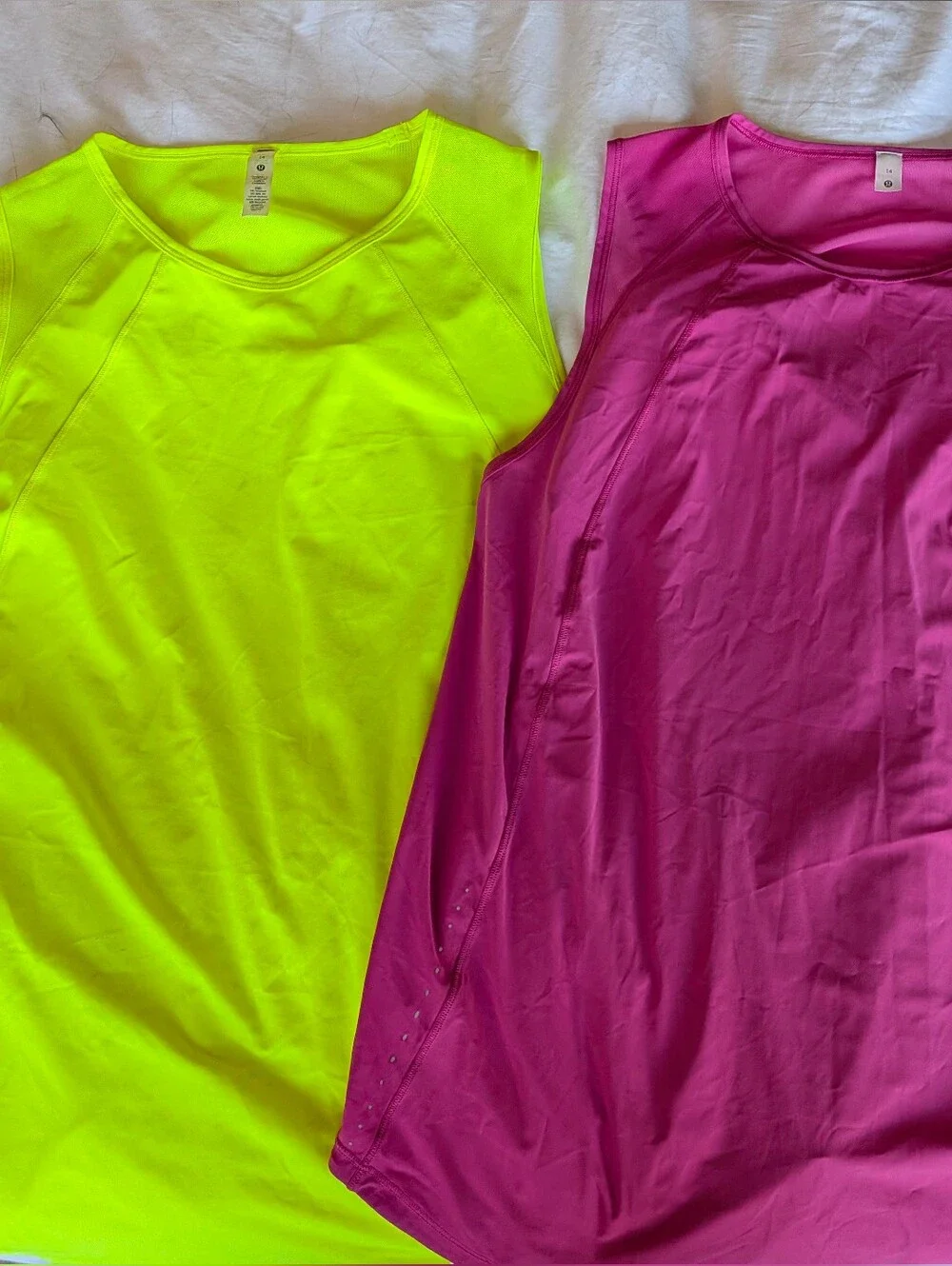 Set Of 2 (Two) Lulemon Sculpt Tanktop - Size 14 - Picture 1 of 8